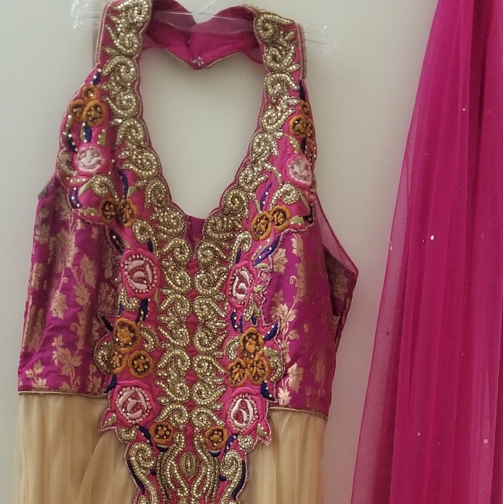 Long contemporary Indian dress